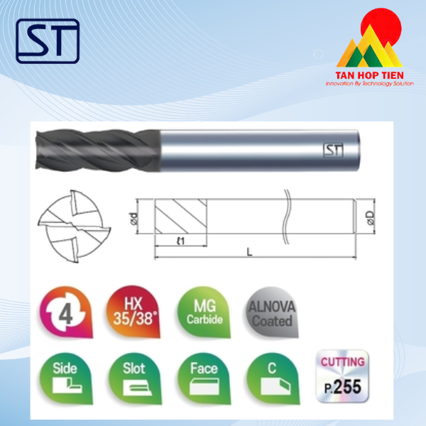 Dao Phay 4 Me 4SSN Dành Cho Thép Không Gỉ – Giải Pháp Tối Ưu Từ Startool Hàn Quốc