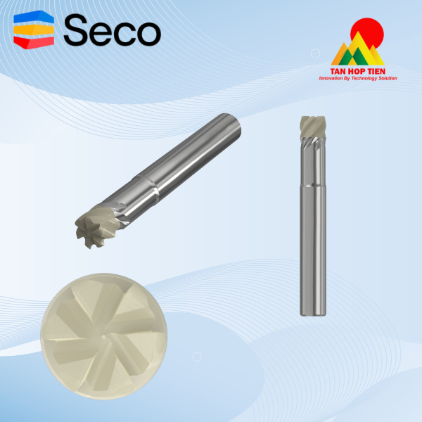 Dao Phay Ngón Gốm Sứ Seco Ceramic Grade End Mills - Đột Phá Tốc Độ Gia Công Hợp Kim Chịu Nhiệt (HRSA)