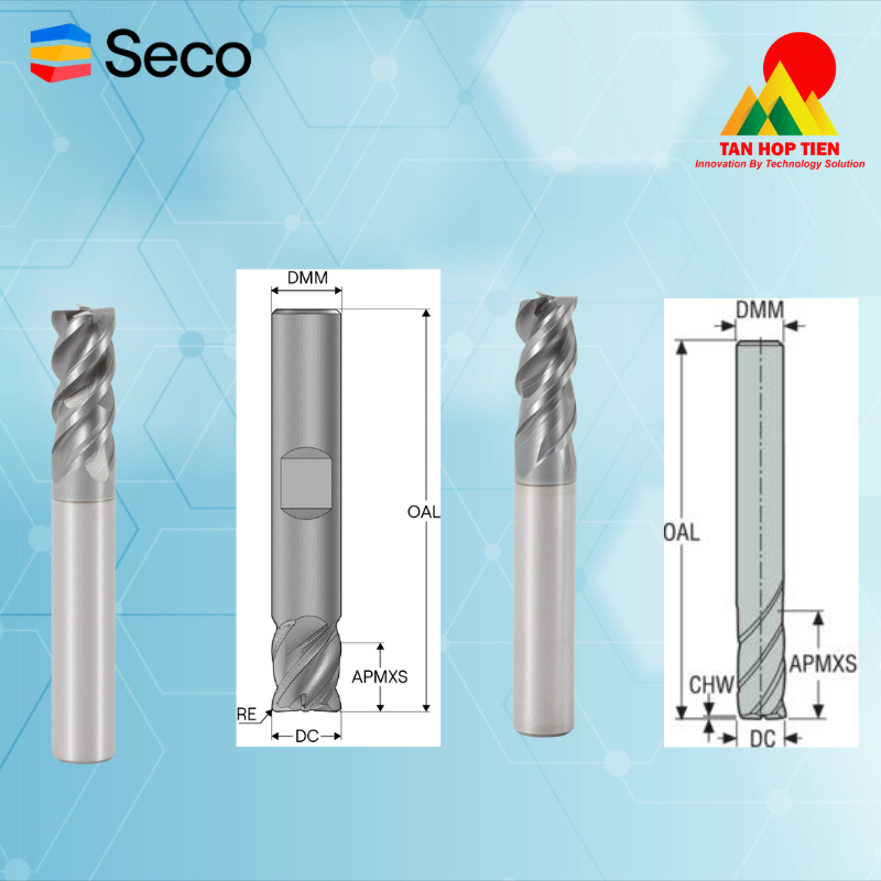 Seco JS553 & JS554: Dao Phay Ngón Vạn Năng Hiệu Suất Cao