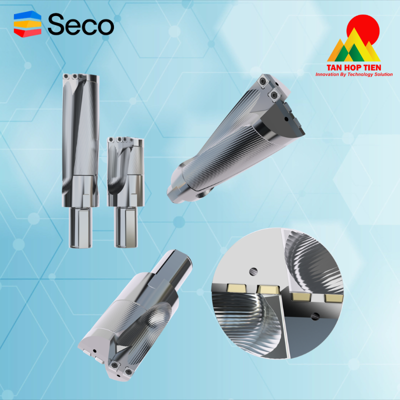 Seco SD5402 & SD5301: Giải Pháp Khoan Lỗ Lớn Tối ƯU Cho Máy Tiện Cỡ Trung