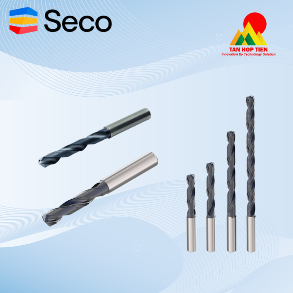 Mũi Khoan Hợp Kim Nguyên Khối Seco Universal & Feedmax - Linh Hoạt, Hiệu Quả & Năng Suất Vượt Trội
