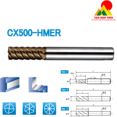 Dòng dao phay flat sau nhiệt CKK CX500-HMER
