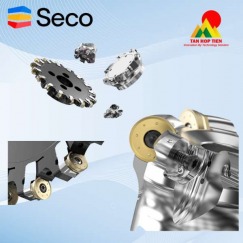 Dao phay gắn mảnh hạt tròn D20 của Seco Tools – Giải pháp tối ưu cho gia công phay biên dạng