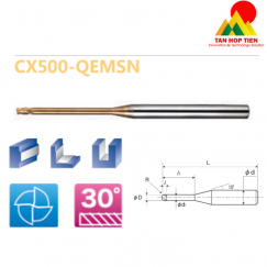 Dao phay phẳng cổ dài CX500-QEMSN