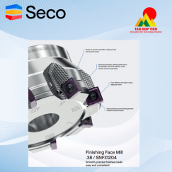 Dao Phay Mặt Tinh Seco .38/SNFX1204: Độ Chính Xác Bề Mặt Hoàn Hảo Đơn Giản