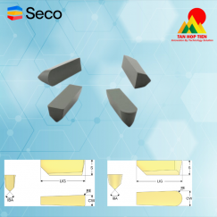 Mảnh Tiện Rãnh Secomax™ Ceramic CW100: Giải Pháp Gốm Gia Cường Tiện Rãnh Siêu Hợp Kim Tốc Độ Cao