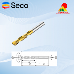 Mũi Khoan Hợp Kim Nguyên Khối Seco Feedmax SD245A - Chuyên Gia Xử Lý Cắt Gián Đoạn