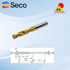 Mũi Khoan Hợp Kim Chính Xác Cao Seco Feedmax SD265A - Giải Pháp Khoan IT7 Đỉnh Cao