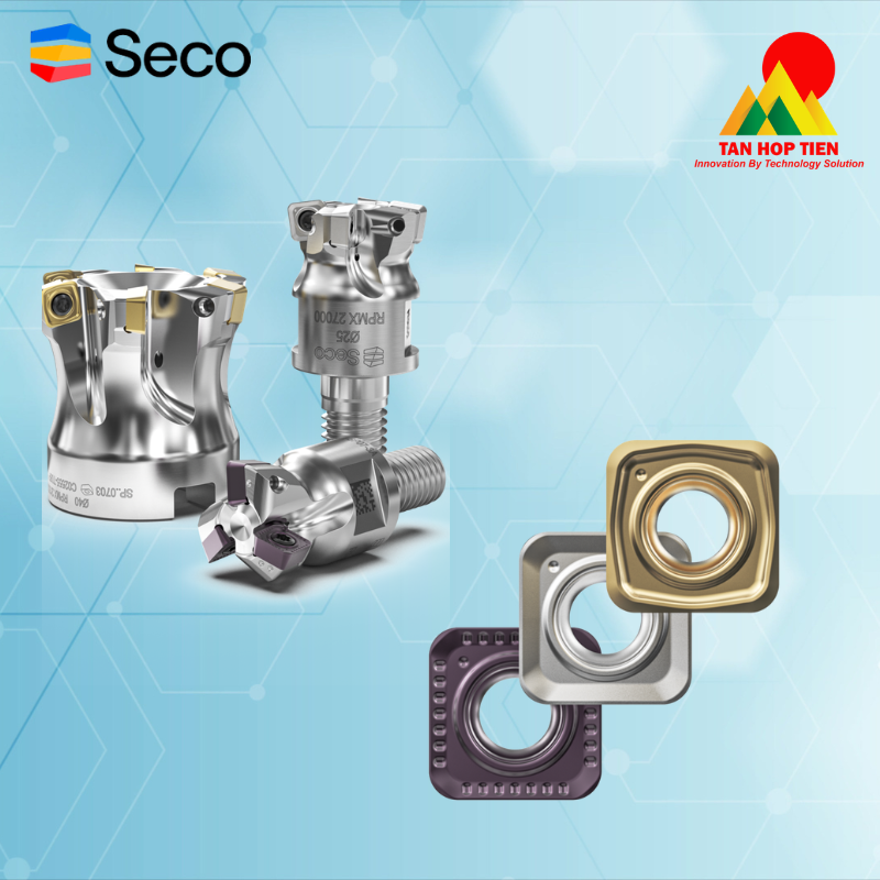 Seco High Feed SP07: Đột Phá Năng Suất Gia Công Với Công Nghệ 4 Cạnh Cắt